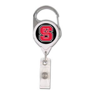 North Carolina State Wolfpack Badge Holder Premium Retractable