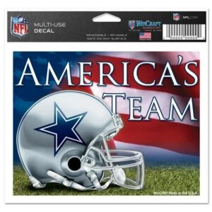 Dallas Cowboys Decal 5x6 Multi Use Color America's Team Design