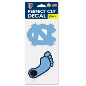 North Carolina Tar Heels Decal 4x4 Perfect Cut Set of 2