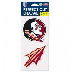 Florida State Seminoles Decal 4x4 Perfect Cut Set of 2