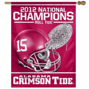 Alabama Crimson Tide Banner 27x37 Vertical 2012 National Champ