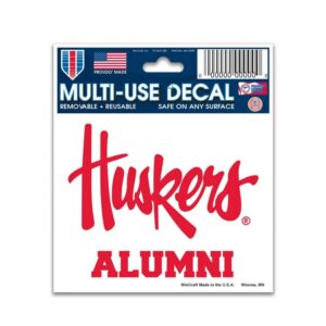 Nebraska Cornhuskers Decal 3x4 Multi Use Alumni Design