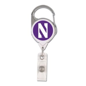 Northwestern Wildcats Badge Holder Premium Retractable