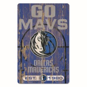 Dallas Mavericks  Sign 11x17 Wood Slogan Design