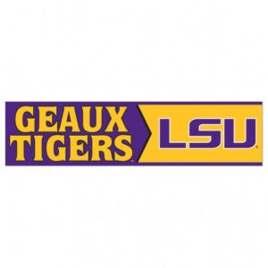 LSU Tigers Decal 3x12 Bumper Strip Style