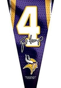 Minnesota Vikings Pennant Premium Style Brett Favre Jersey Design