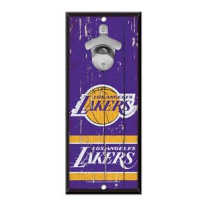 Los Angeles Lakers Sign Wood 5x11 Bottle Opener