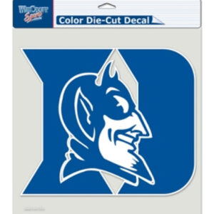 Duke Blue Devils Decal 8x8 Die Cut Color