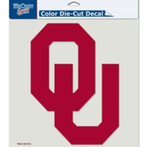 Oklahoma Sooners Decal 8x8 Die Cut Color