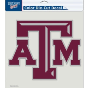 Texas A&M Aggies Decal 8x8 Die Cut Color
