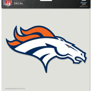 Denver Broncos Decal 8x8 Die Cut Color