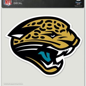 Jacksonville Jaguars Decal 8x8 Die Cut Color
