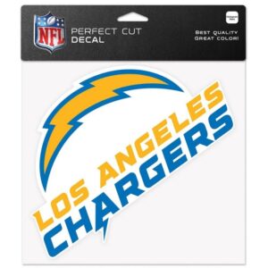 Los Angeles Chargers Decal 8x8 Perfect Cut Color