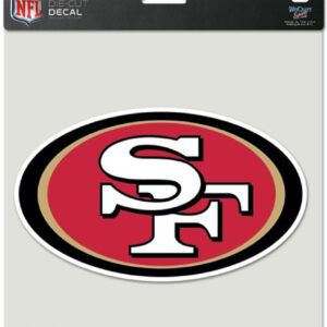 San Francisco 49ers Decal 8x8 Die Cut Color