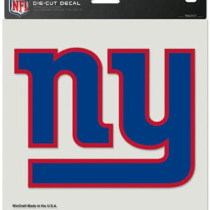 New York Giants Decal 8x8 Die Cut Color