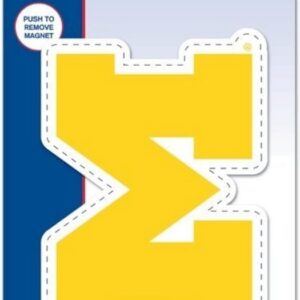 Michigan Wolverines Magnet 6.25x9 Die Cut Logo Design
