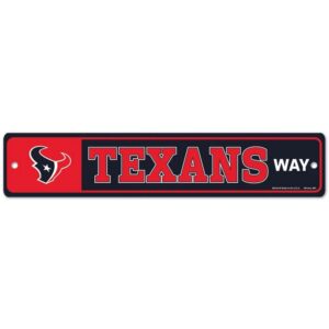 Houston Texans Sign 3.75x19 Plastic Street Style
