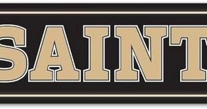 New Orleans Saints Sign 3.75x19 Plastic Street Style