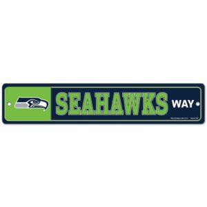 Seattle Seahawks Sign 3.75x19 Plastic Street Style
