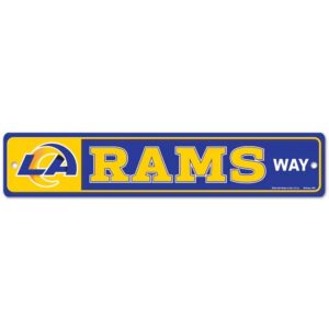 Los Angeles Rams Sign 3.75x19 Plastic Street Style
