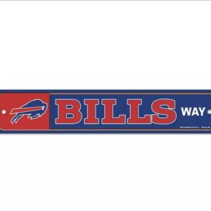 Buffalo Bills Sign 3.75x19 Plastic Street Style