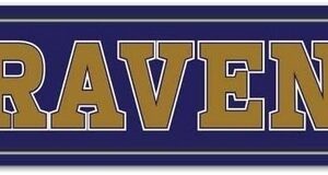 Baltimore Ravens Sign 3.75x19 Plastic Street Style