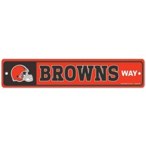 Cleveland Browns Sign 3.75x19 Plastic Street Style