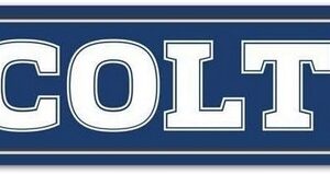 Indianapolis Colts Sign 3.75x19 Plastic Street Style