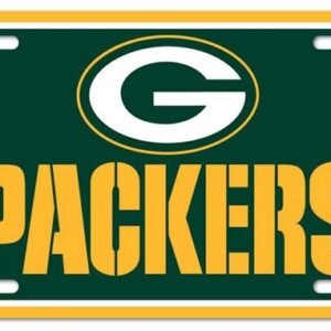 Green Bay Packers License Plate Plastic