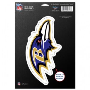 Baltimore Ravens Magnet 6.25x9 Die Cut Logo Side View Design