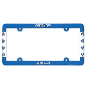 Creighton Bluejays License Plate Frame Plastic Full Color Style