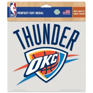 Oklahoma City Thunder Decal 8x8 Perfect Cut Color