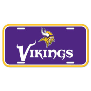 Minnesota Vikings License Plate Plastic