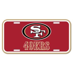 San Francisco 49ers License Plate Plastic