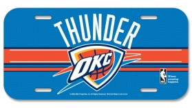 Oklahoma City Thunder License Plate Plastic