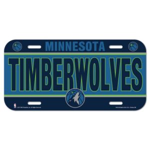 Minnesota Timberwolves License Plate Plastic