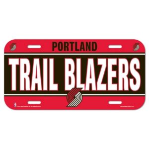 Portland Trail Blazers License Plate Plastic
