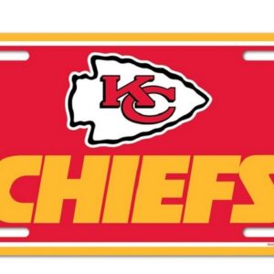 Kansas City Chiefs License Plate Plastic