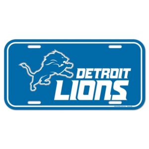 Detroit Lions License Plate Plastic