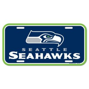 Seattle Seahawks License Plate Plastic