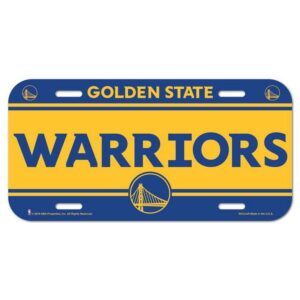 Golden State Warriors License Plate Plastic
