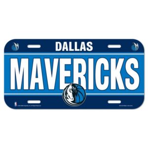 Dallas Mavericks License Plate Plastic