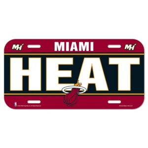 Miami Heat License Plate Plastic