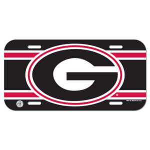 Georgia Bulldogs License Plate Plastic
