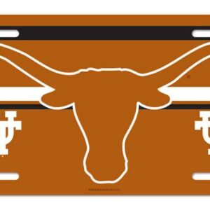 Texas Longhorns License Plate Plastic