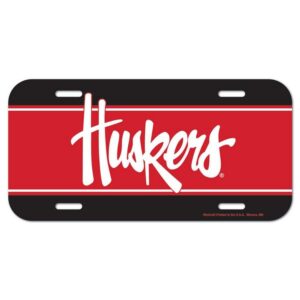 Nebraska Cornhuskers License Plate Plastic