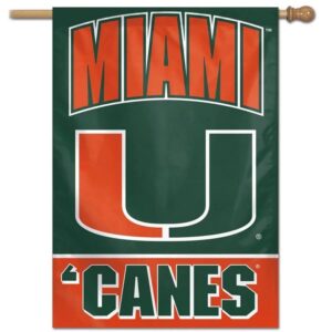Miami Hurricanes Banner 28x40 Vertical