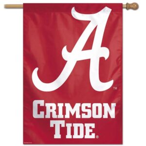 Alabama Crimson Tide Banner 28x40 Vertical Alternate Design