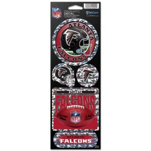 Atlanta Falcons Decal 4x11 Die Cut Prismatic Style