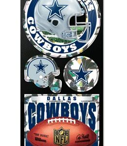 Dallas Cowboys Decal 4x11 Die Cut Prismatic Style